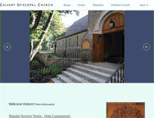 Tablet Screenshot of calvaryepiscopal.net